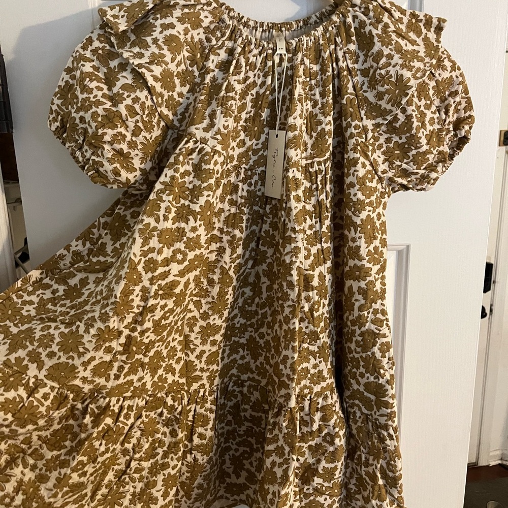 Rylee and cru Willow dress in golden garden size 8/9 YEARS OLD